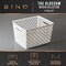 Multi-Use Organizer Bin l Built-in Handles l Plastic Woven Basket for Organizing
